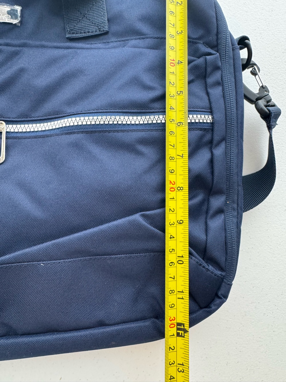 Bella Russo 17" Laptop Bag Navy Blue Multi Pocket Work Tote - Picture 7 of 7